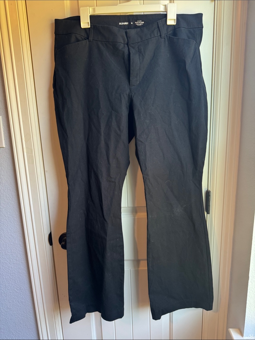 Old Navy Pixie Flare Black Dress Slacks
